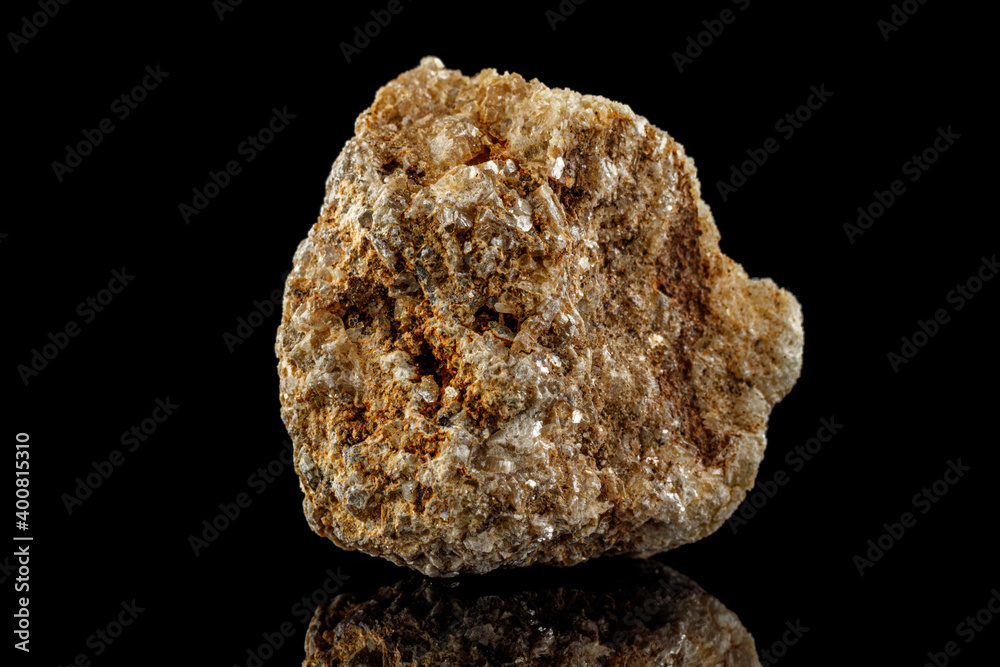 macro stone mineral Albite on a black background macro stone mineral Albite on a black background