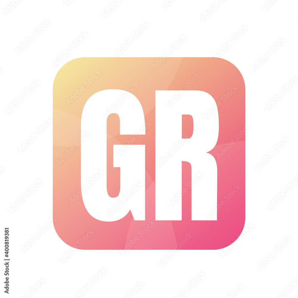 GR Letter Logo Design With Simple style GR Letter Logo Design With Simple style