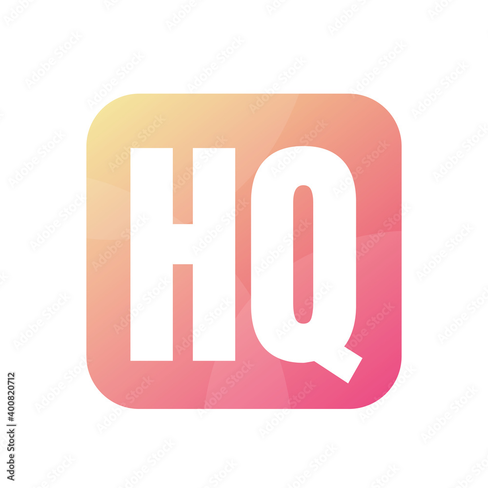 HQ Letter Logo Design With Simple style HQ Letter Logo Design With Simple style