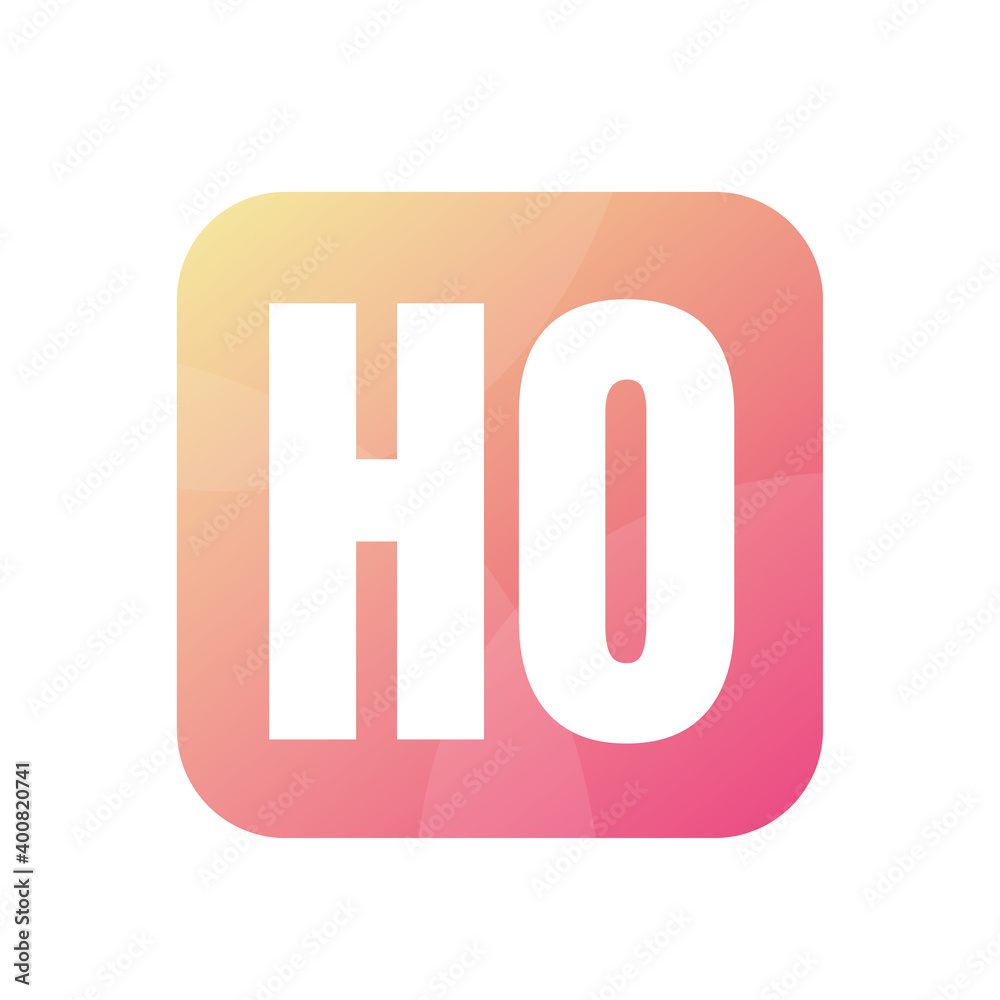 HO Letter Logo Design With Simple style HO Letter Logo Design With Simple style