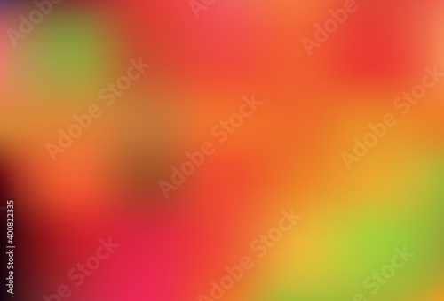 Light Red, Yellow vector abstract blurred background.