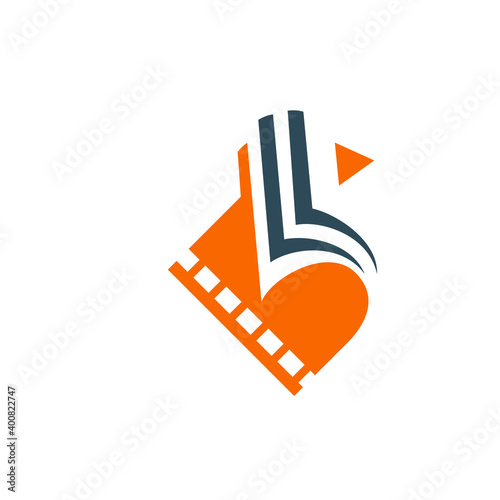 film book logo design