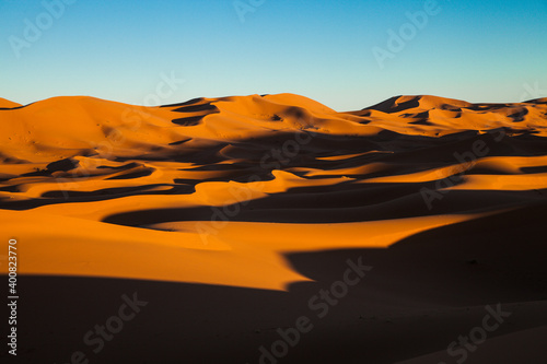 Wydmy piaskowe na Saharze, Maroko, 2017r. © studio291