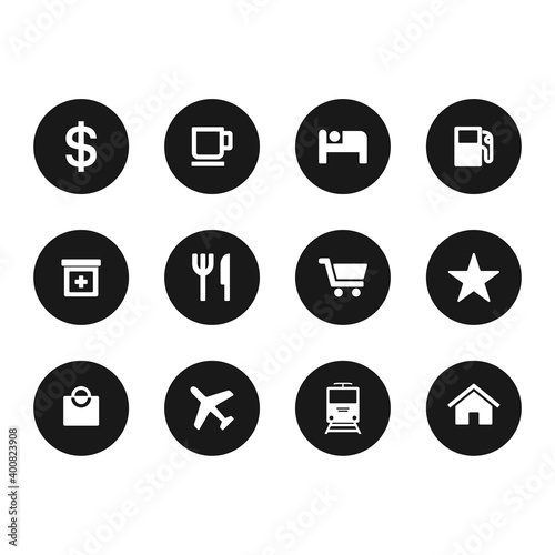 Collection of location pin icon vector illustration. Pin maps collection.