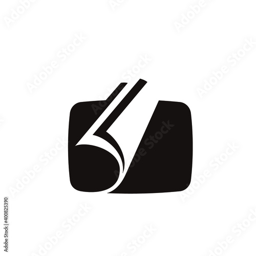 paper roll logo design