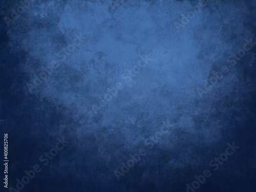 Sfondo banner azzurro blu turchese scuro chiaro al centro. Texture grunge vintage. Freddo. Trama nuvolosa e grunge marmorizzato, nebbia morbida e illuminazione nebulosa.