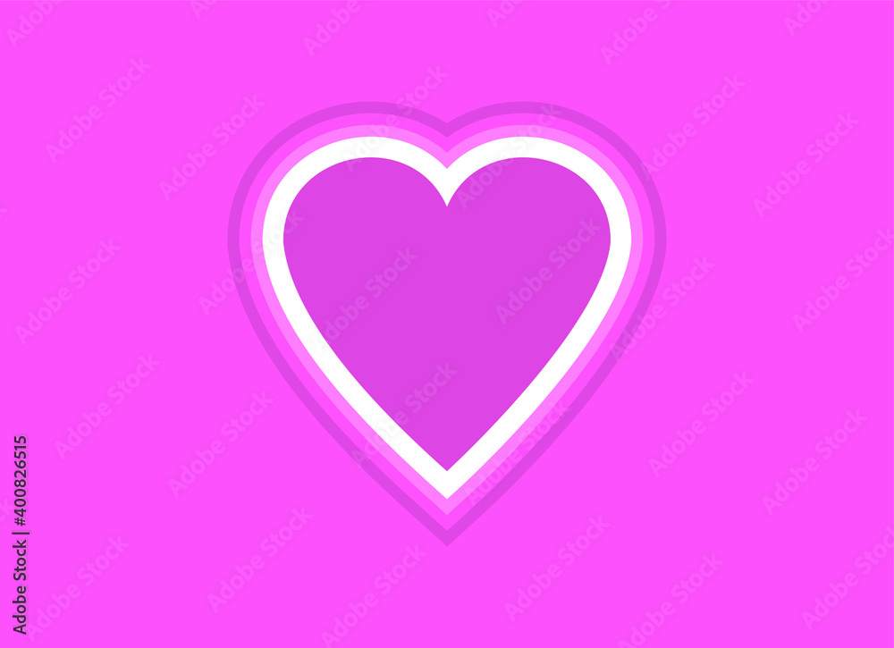 A Valentine's day background with a vintage style pink heart symbol of the disco age