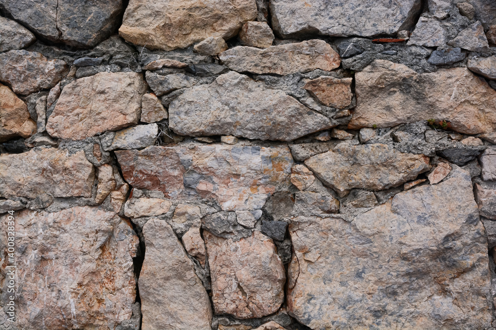 Fototapeta premium brick, stone wall texture, background, colourful