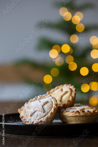 Canvastavla Christmas mince pies