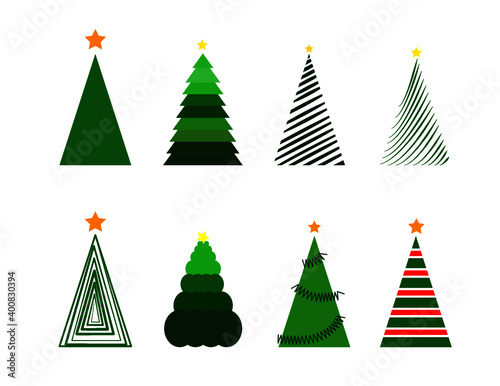 arboles de navidad en diferentes estilos