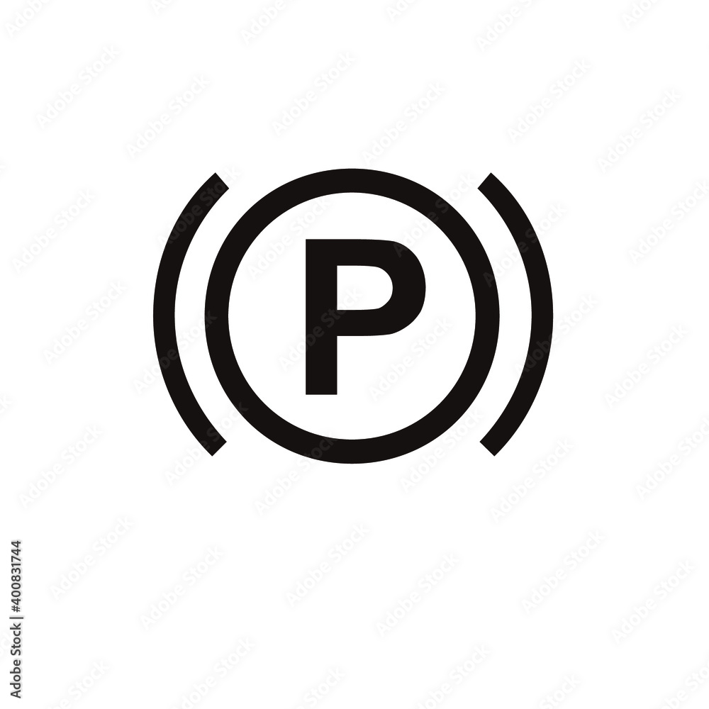 Fototapeta premium P alert logo design