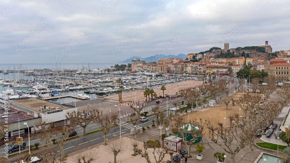 Winter Morning Cannes Cityscape France