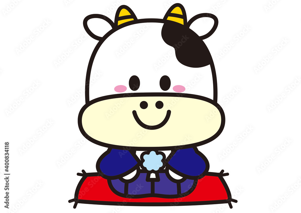 着物の牛さん 着物の牛さん