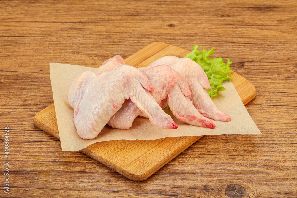 Raw chicken wings for cooking Raw chicken wings for cooking