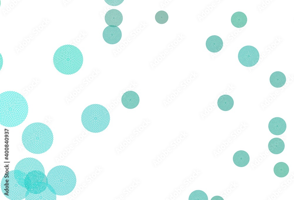 Light Green vector background with bubbles. Light Green vector background with bubbles.