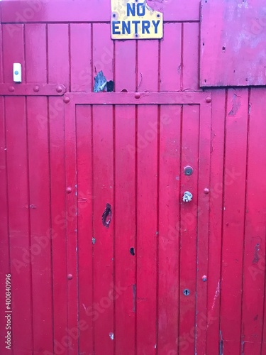 old wooden door