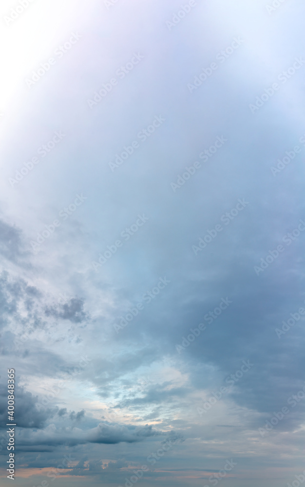 Fototapeta premium Fantastic clouds against blue sky, panorama