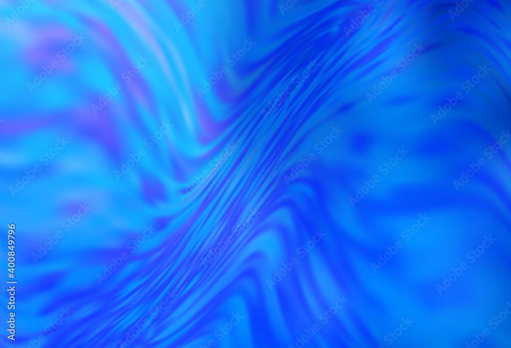 Light BLUE vector blurred shine abstract template.