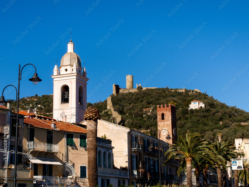 Fototapeta premium Historic town on the Riviera di Ponente