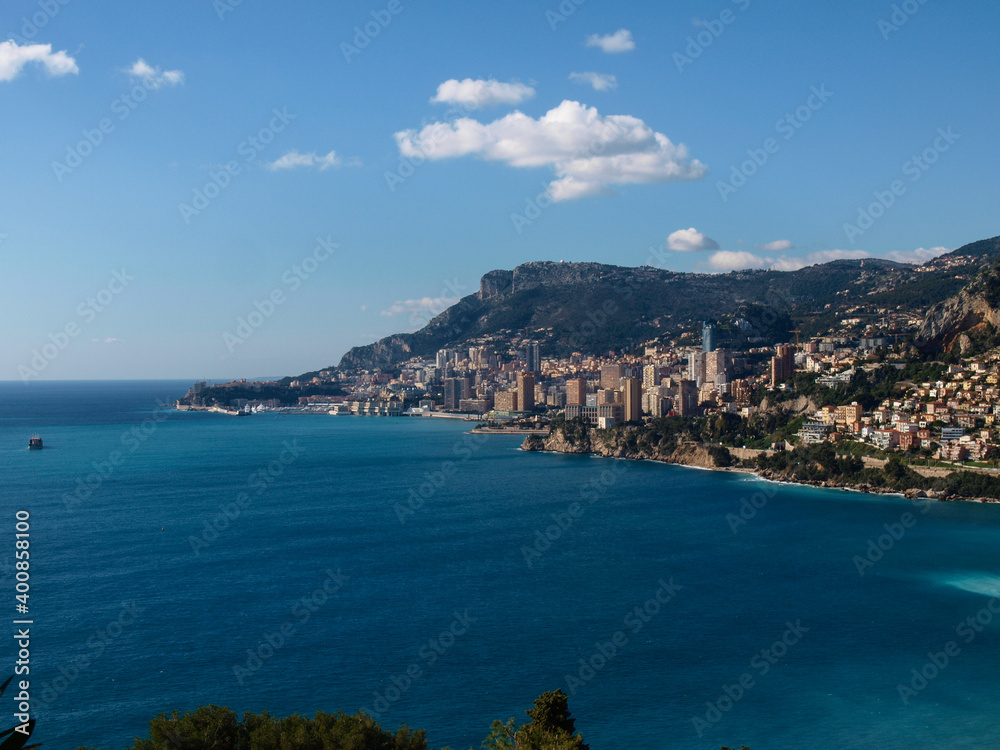 coastal landscape between Nice and St. Tropez