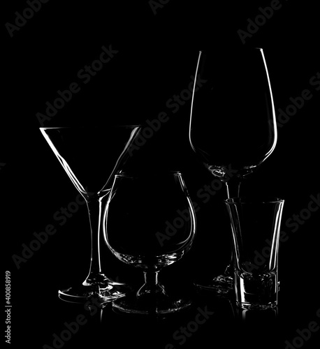 empty glasses