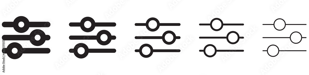 ICÔNE FILTRE DE RÉGLAGE