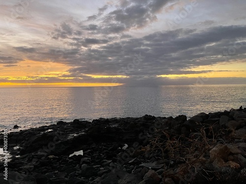 Sunset sea view in Adeje, Tenerife