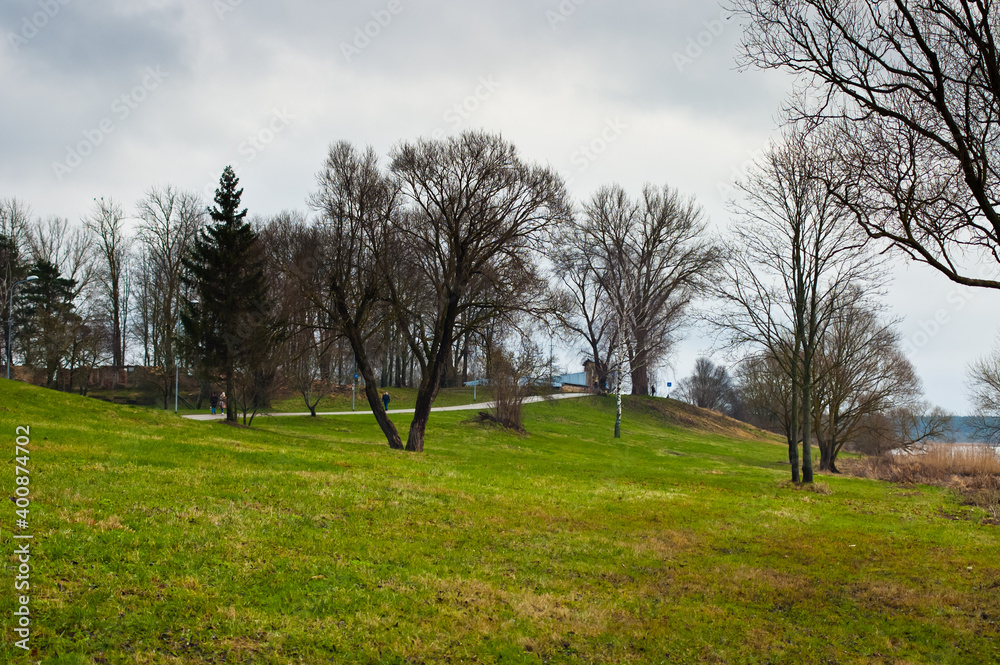 The promenade in Kengarags, a Park in autumn The promenade in Kengarags, a Park in autumn