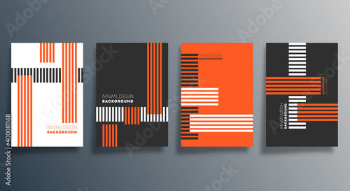 Minimal geometric design for flyer, poster, brochure cover, background, wallpaper, typography or other printing products. Vector illustration
