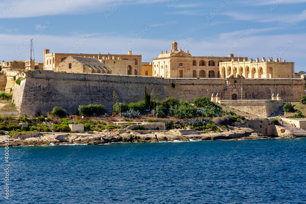 Fort Manoel in a small island between Valleta and Sliema in Malta