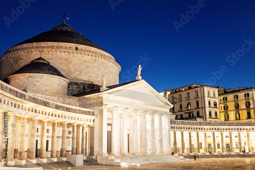 Piazza Plebiscito with San Francesco di Paola Church photo
