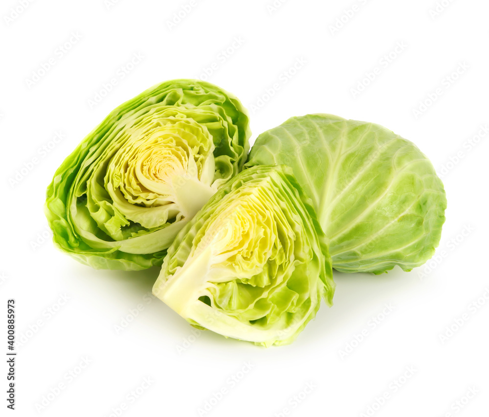 cabbage isolate on white background cabbage isolate on white background