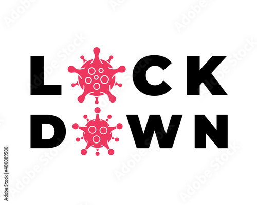 Coronavirus lockdown symbol. Coronavirus pandemic puts countries on lockdown . World Pandemic