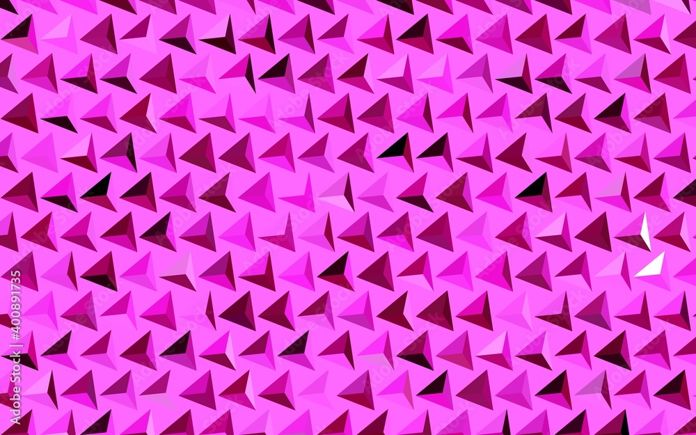 Dark Pink vector template with crystals, triangles. Dark Pink vector template with crystals, triangles.