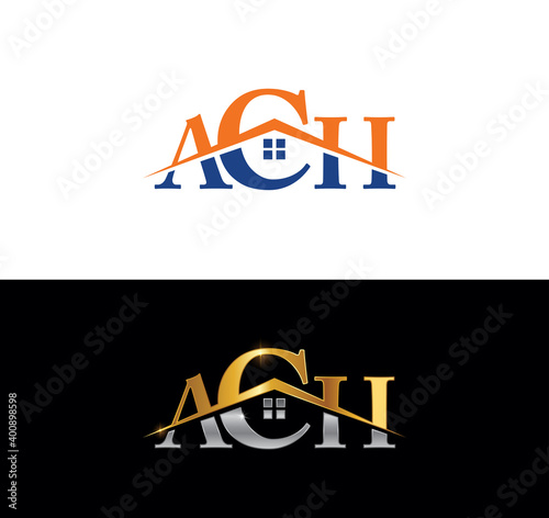 ACH Monogram Initial Real Estate Sign