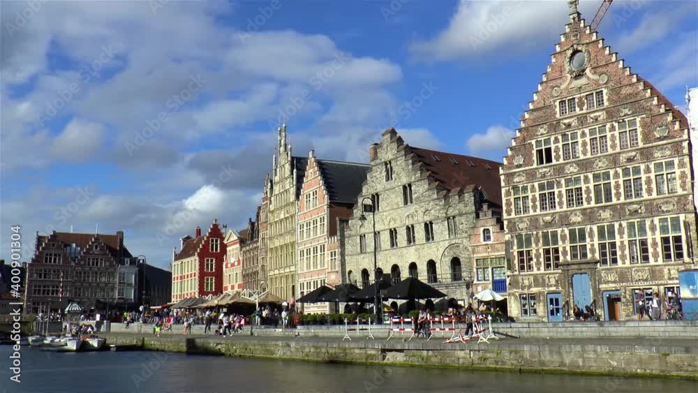 Traditional waterfront buildings in Ghent, Gent, Belgium. Traditional waterfront buildings in Ghent, Gent, Belgium.