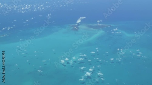 Wallpaper Mural Flying over The Bahamas. Beautiful ocean colors. Actual aerial footage. Torontodigital.ca