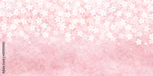 桜　和紙　春　背景