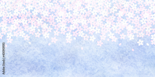 桜　和紙　春　背景