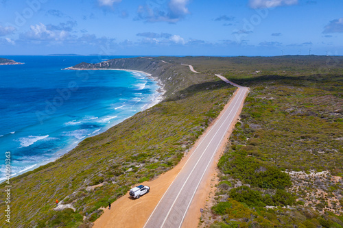 road to the sea in Esperance, Western Australia. 