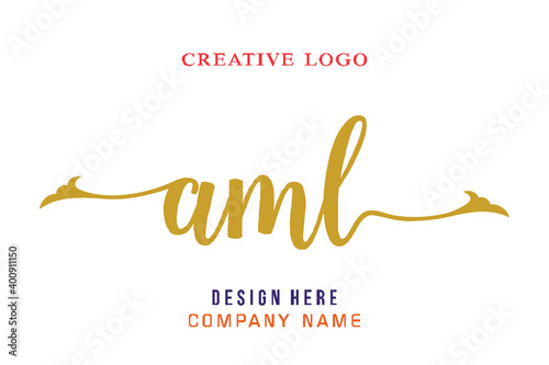 AML lettering logo is simple, easy to understand and authoritative