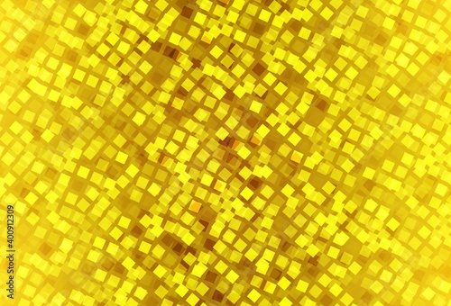 Dark Yellow vector texture in rectangular style.