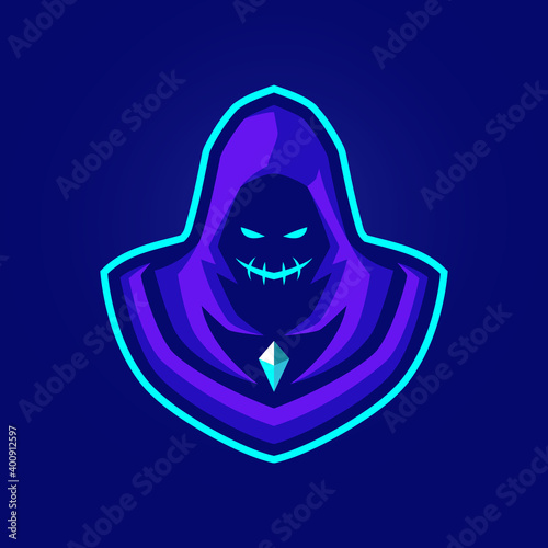 Ghost Mascot Logo Templates