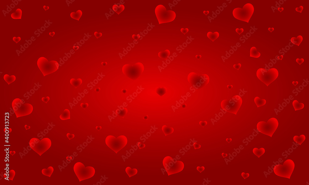 Minimalist valentine's day background design