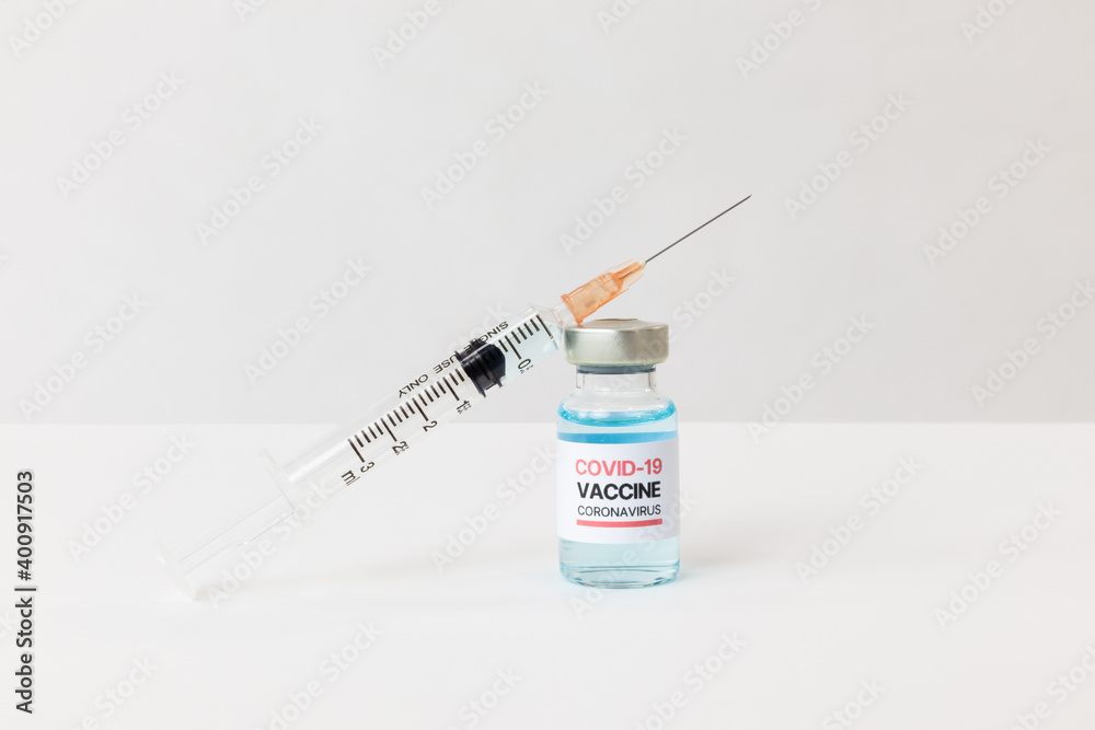 Vaccine and syringe injection. It use for prevention,immunization and treatment from corona virus infection(novel coronavirus disease 2019,COVID-19,nCoV 2019). Medicine infectious concept
Vaccine and syringe injection. It use for prevention,immunization and treatment from corona virus infection(novel coronavirus disease 2019,COVID-19,nCoV 2019). Medicine infectious concept
