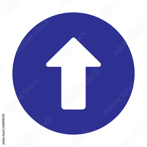 arrow up direction sign 