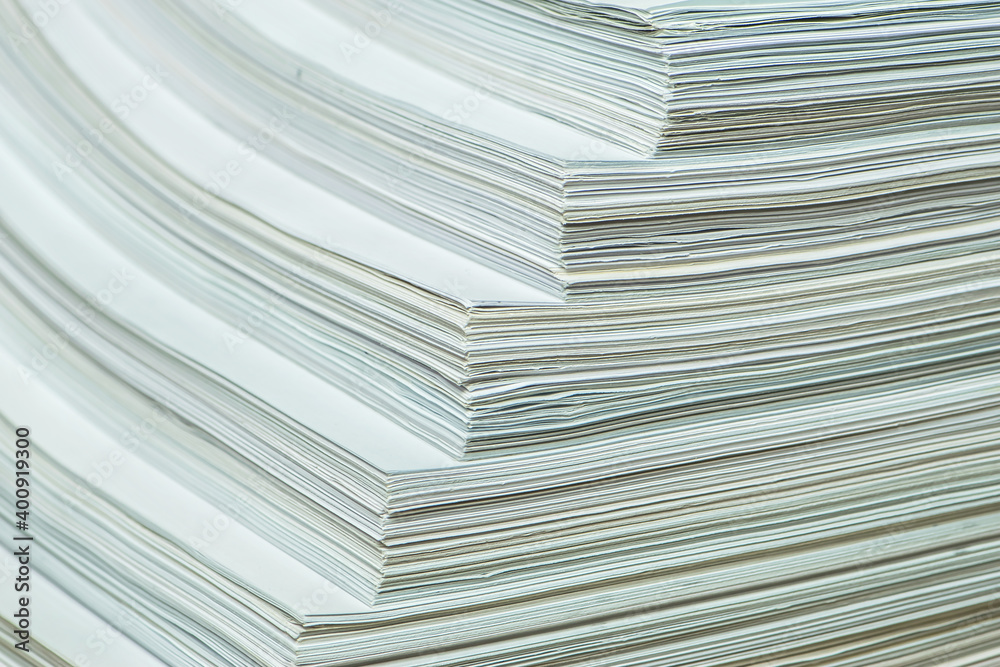 bundles bales of paper documents. stacks packs pile on the desk in the office bundles bales of paper documents. stacks packs pile on the desk in the office