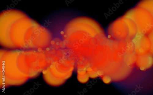 sweet pepper on black orange abstarct background design Bokeh ilustration.