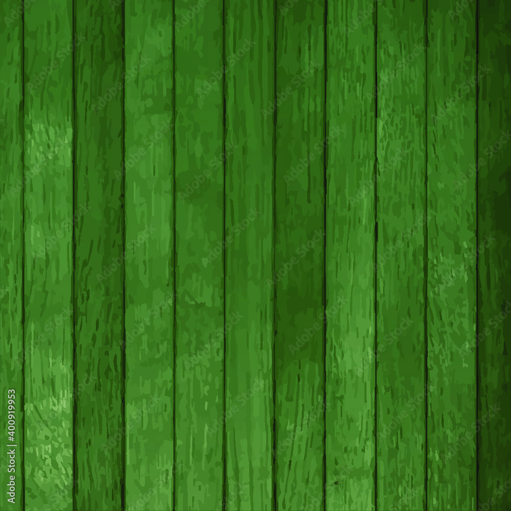 Green wood background. Eps10 vector illustration.