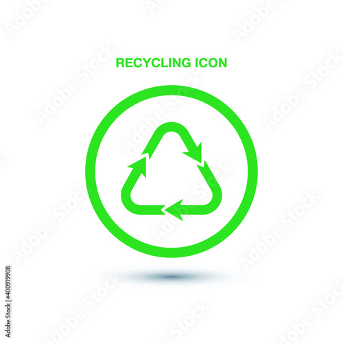 Recycling icon. Eps10 vector illustration.